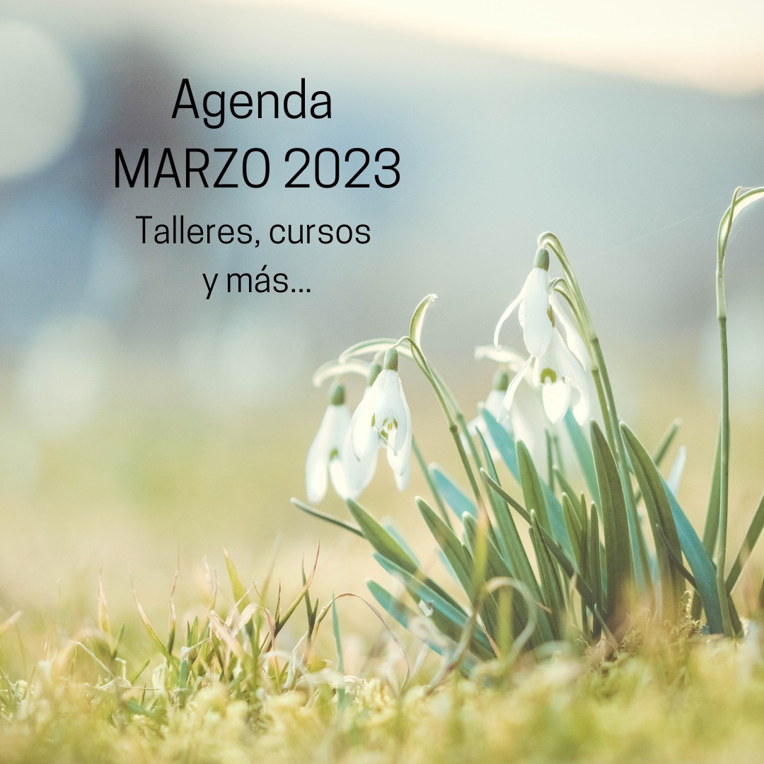 Agenda MARZO 2023.  Talleres, cursos y más…